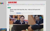 Tạm đình chỉ cán bộ hải quan có hình ảnh nhận tiền "bôi trơn"