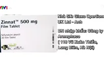 Phát hiện thuốc kháng sinh Zinnat 500 mg Film Tablet bị làm giả