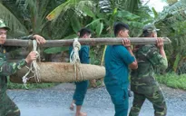 Vĩnh Long: Xử lý quả bom "khủng" gần 150kg trong vườn nhà dân