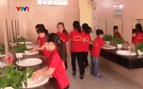 Mô hình nhà vệ sinh hiện đại ở trường học