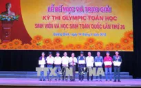 Trao giải Kỳ thi Olympic Toán học sinh viên và học sinh toàn quốc năm 2018
