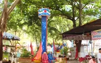 Đứt cáp trò chơi mạo hiểm 2 cháu nhỏ may mắn thoát nạn