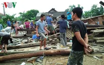 Hơn 200 ngôi nhà ở Mù Cang Chải, Yên Bái bị tốc mái do mưa lốc