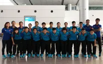 Sáng nay (19/4), đội tuyển Futsal nữ Việt Nam sang Trung Quốc tập huấn