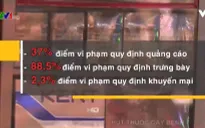 Bày bán thuốc lá tràn lan làm tăng số người hút thuốc