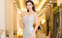 Hoa hậu Đỗ Mỹ Linh lần đầu diện váy xẻ sâu táo bạo