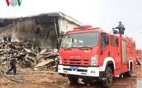 Cháy lớn ở khu công nghiệp Hải Yên - Móng Cái - Quảng Ninh đã được dập tắt