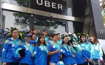 Diễu hành trong ngày Uber chính thức ngừng hoạt động tại Việt Nam