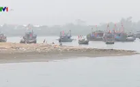 Hàng trăm tàu cá không ra khơi được do cửa lạch bị bồi lấp