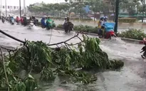 Vừa mưa "giải nhiệt", nhiều đường Sài Gòn đã ngập sâu