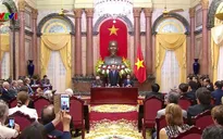 Chủ tịch nước Trần Đại Quang gặp mặt các nhà khoa học quốc tế