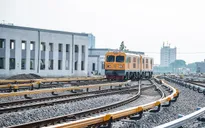 Hình ảnh chạy thử tàu trên tuyến đường sắt trên cao Cát Linh - Hà Đông