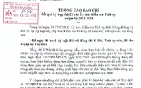 Uỷ ban Kiểm tra Tỉnh ủy Đắk Nông đề nghị kỷ luật hàng loạt cán bộ