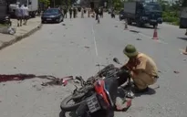 Ô tô tải va chạm với xe máy tại Bắc Ninh, 3 người thương vong