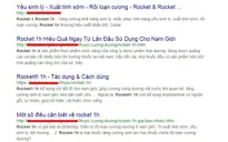 Cẩn trọng với thông tin quảng cáo thực phẩm bảo vệ sức khỏe Rocket và Roket1h