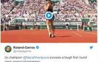 Sharapova, Serena thẳng tiến vào vòng 2 Pháp mở rộng 2018