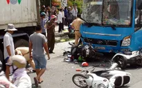 Tai nạn giao thông liên hoàn tại Vĩnh Long, 5 người nhập viện