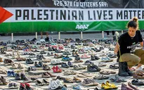 Bỉ: Tác phẩm sắp đặt 4.500 đôi giày ủng hộ Palestine