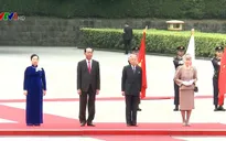 Lễ đón Chủ tịch nước được tổ chức trọng thể tại Hoàng cung Nhật Bản
