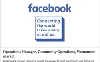 Facebook tuyển nhân sự cho thị trường Việt Nam