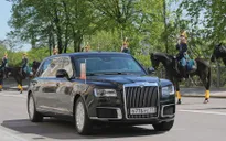 VIDEO Siêu xe của Nga lần đầu tiên được Tổng thống Putin sử dụng cho lễ nhậm chức