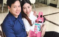 Hoa hậu Đặng Thu Thảo khoe ảnh xinh đẹp sau sinh bên chồng con
