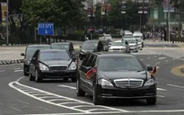 Hình ảnh đầu tiên của nhà lãnh đạo Triều Tiên Kim Jong-un ở Singapore