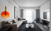 Căn hộ màu trắng thiết kế đơn giản và tinh tế