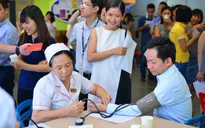 "Chia sẻ yêu thương" hưởng ứng chiến dịch hiến máu tình nguyện