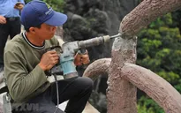 Chưa dỡ xong công trình trái phép trên núi Cái Hạ thuộc Tràng An cổ