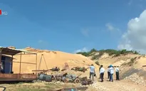 Thanh tra công trường khai thác titan lậu