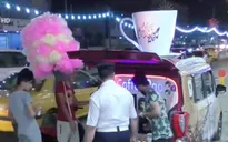 Mô hình bán cà phê lưu động "hút" khách tại Iraq