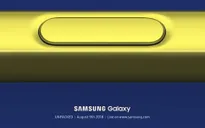 Samsung gửi thư mời tham dự sự kiện ra mắt Galaxy Note 9 vào 9/8
