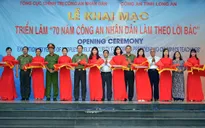 Khai mạc triển lãm ảnh Công an Nhân dân làm theo lời Bác tại Long An