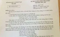 Sở GD&ĐT Hà Nội họp báo về nghi vấn lộ đề thi môn Ngữ văn lớp 10 ở Hà Nội