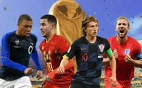 Các cầu thủ Ngoại hạng Anh chiếm ưu thế ở bán kết World Cup 2018