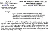 Bảo đảm an toàn thực phẩm trong mùa bão, lũ năm 2018