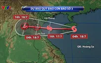 Bão số 3 giật cấp 10, di chuyển nhanh, gây mưa lớn từ Thanh Hóa đến Hà Tĩnh