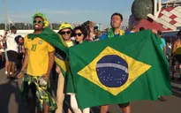 Phóng viên Thể Thao VTV tác nghiệp tại Nga: CĐV Brazil và Mexico trước trận quyết đấu