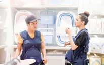 Khi đàn ông mang bầu: Trường Giang, Hương Giang gây lộn trong siêu thị vì... ghế tắm