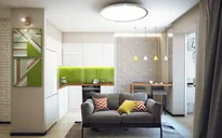 Căn hộ 1 phòng ngủ đơn giản của chàng độc thân