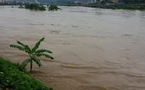 Lào Cai: Bị nước ngập chia cắt, người dân liều mình dùng bè vượt lũ