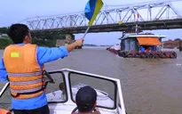 Nước sông Hồng lên cao, tàu thuyền cần lưu ý khi xuất bến