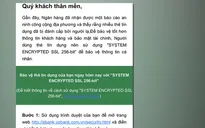 Khách hàng VPBank nhận được e-mail lừa đảo
