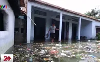 “Biển rác” bủa vây người dân ngoại thành Hà Nội sau mưa lũ