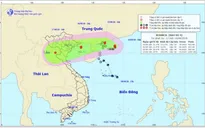 Bão số 4 đổi hướng, đi vào Quảng Ninh và Nam Định