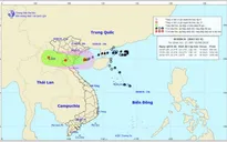 Bão số 4 đang ở trên vùng biển Hải Phòng đến Nghệ An, Bắc Bộ mưa to