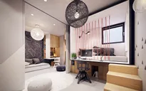 Căn hộ hiện đại với những điểm nhấn bằng màu sắc