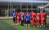 Phóng viên Thể Thao VTV tác nghiệp tại ASIAD 2018: ĐT Olympic Việt Nam tập nhẹ sau trận gặp Nepal