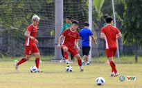 ẢNH: ĐT Olympic Việt Nam tập chiến thuật sẵn sàng đối đầu Olympic Nhật Bản